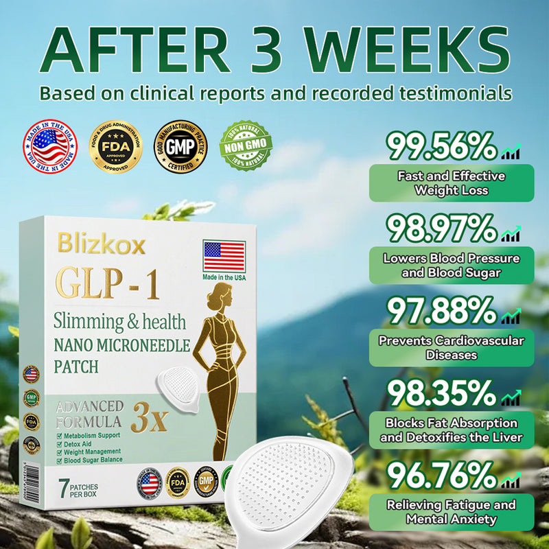 【Last Day Promotion 80% OFF🔥】Blizkox™ Slimming & health NANO MICRONEEDLE PATC👨⚕️(Zero Pain, 24/7 Release | Lose 20lbs FAST | 90% Sugar Drop | )🔥🎁