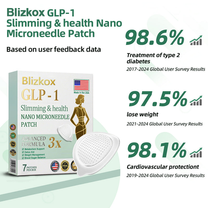【Last Day Promotion 80% OFF🔥】Blizkox™  Slimming & health NANO MICRONEEDLE PATC👨‍⚕️（Zero Pain, 24/7 Release | Lose 20lbs FAST | 90% Sugar Drop | ）🔥🎁